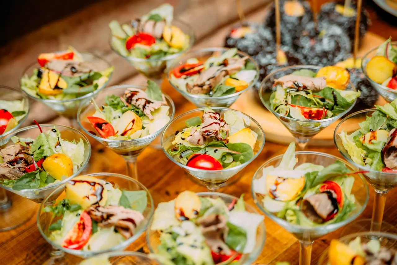 Food presentation detail from a Cairnsplatecraft event
